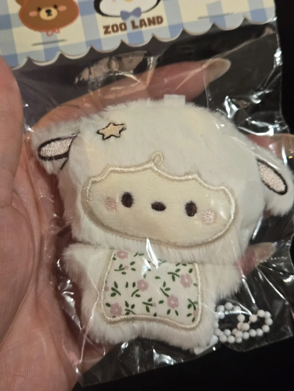 Plush Lamb Keychain Bag Charm